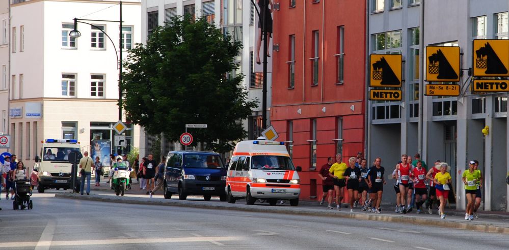 Rostocker Marathonn-Nacht 2010 - Bereich Stadtzentrum und Stadthafen